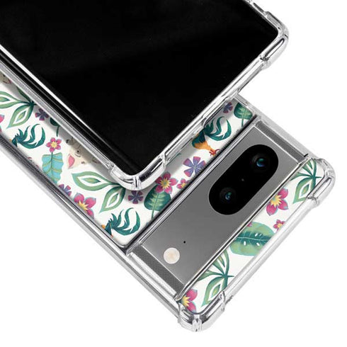 Disney Princess Moana Pua and Heihei Pattern Google Pixel 8 Clear Case